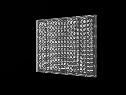 เลนส์ไฟสนามกีฬา LED IP66 500W วัสดุพีซีอสมมาตรพร้อมการออกแบบพื้นผิวทางเรขาคณิต