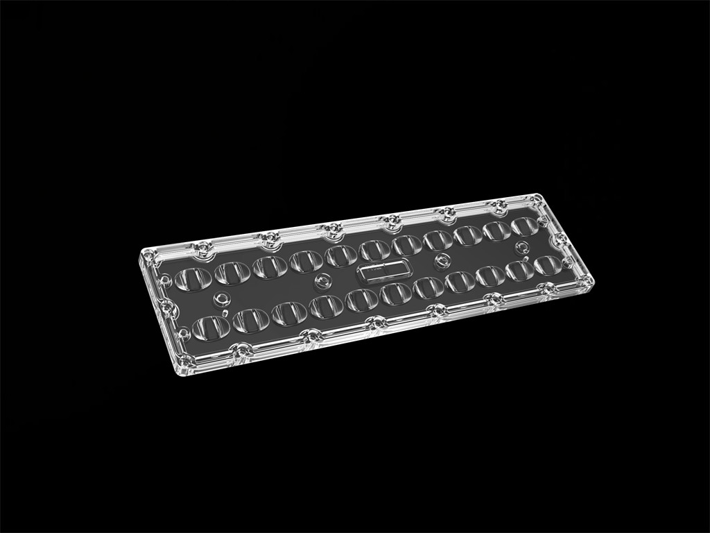 TYPEII-M เลนส์ไฟถนน LED SMD7070 22IN1 80 * 150 องศาเลนส์ LED กำลังสูง