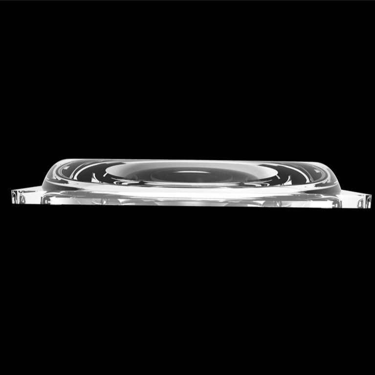 SMD 2835 PC 60 องศา 2 แหวน LED Street Light Lens ด้วยการกระจายแสงที่ดีเยี่ยม