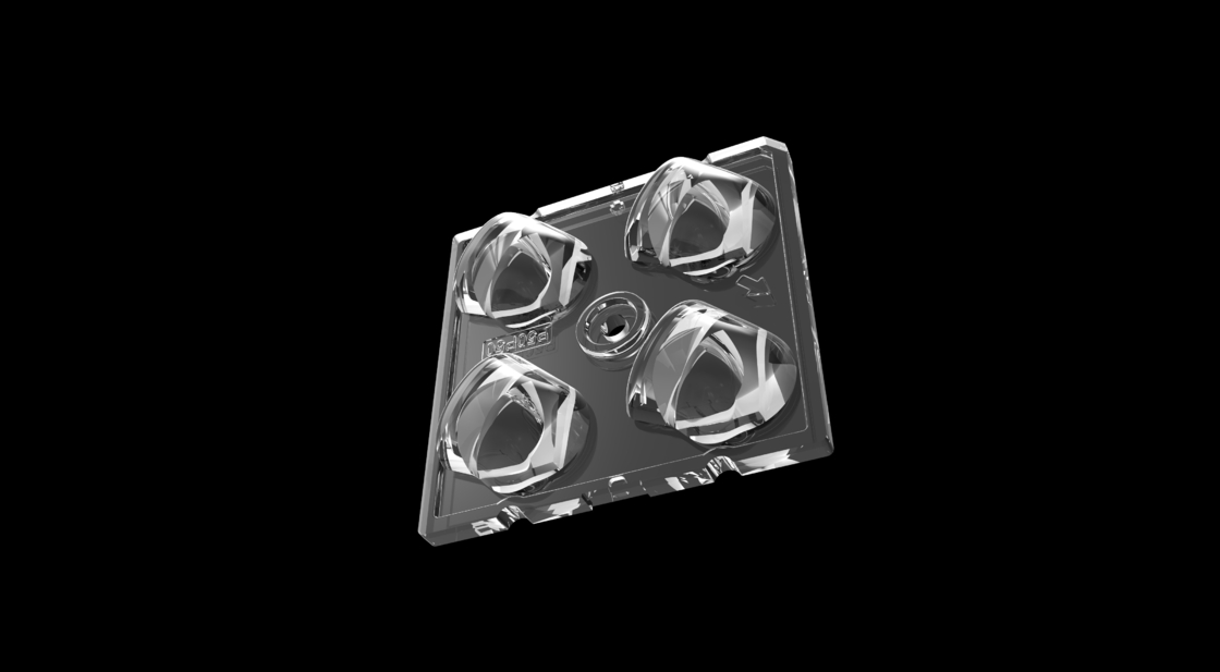 โมดูลไฟฟ้าถนน LED ขนาด 50*50mm ขนาดส่งผ่านสูง พร้อม 4IN1 50 องศาการขั้วกระจกชนิดและ SMD5050 ชิป LED