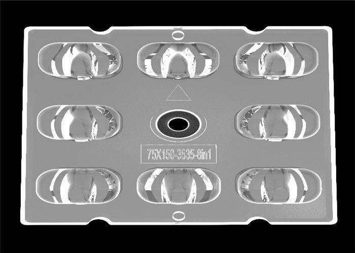 ไม่สมมาตร CREE XTE Multi LED Lens 8 in 1 Reflector Kits สำหรับไฟ LED Sreet