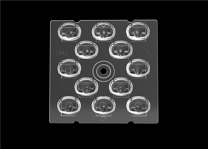 3030 SMD มุมกว้าง LED Lens, Optical สแควร์ LED Lens สำหรับแสงสว่างกลางแจ้ง