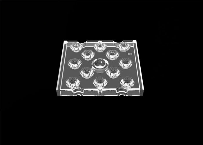 เลนส์สูงหลายชั้นกลางแจ้ง LED หลายเลน, 12 In 1 Square LED Lens พร้อมแผ่น PCB