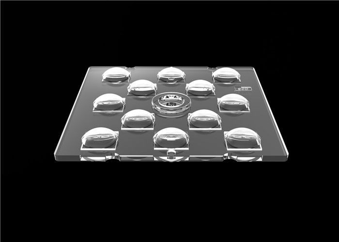 12 ใน 1 PMMA LED Chip Lens, 60 °บีมมุมหลาย LED Lens สำหรับไฟน้ำท่วมกลางแจ้ง