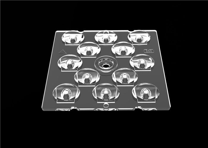 เลนส์มุมกว้าง 65x150 องศาเซลเซียสและคอนแทคเลนส์ LED สำหรับหลอดไฟถนน