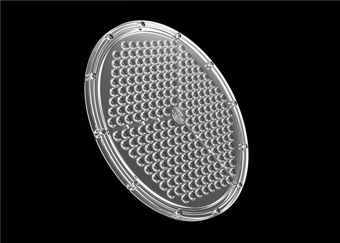 264mm เส้นผ่านศูนย์กลางหลายเลนส์ LED เลนเลนส์รอบสำหรับ LED High Bay Light