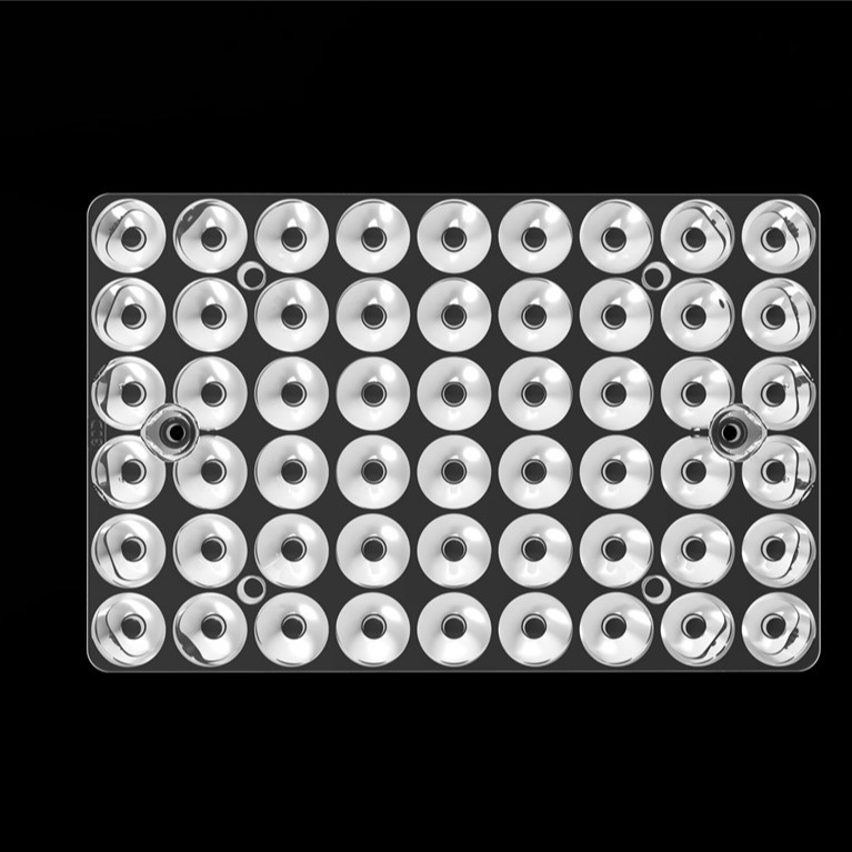 54IN1 30 องศา แสงกลางแจ้ง 3030 เลนส์ LED PC Led Optics สําหรับสเตเดียม Light / Pitch Light L144*W94mm