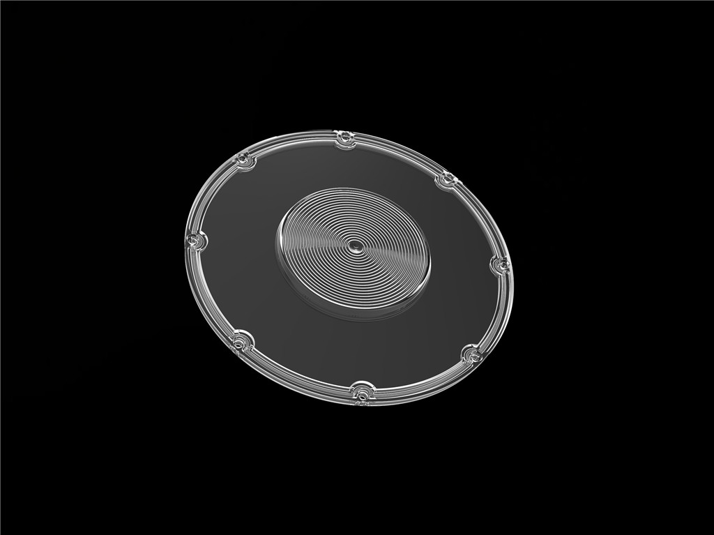 Spark- AC Type Φ206mm 120 องศา UFO พลาสติก Highbay Led Lens 3030 พลังงานสูง