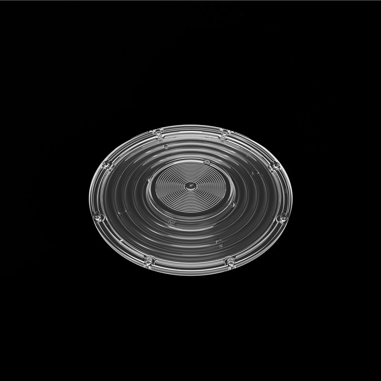 150W UFO LED High Bay Light Lens AC ประเภท 206mm / 90 องศา 2835/ 3030 LED PC Optics Lens
