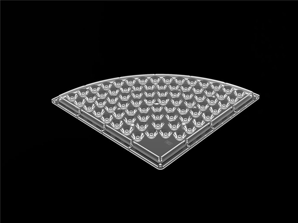 รูปร่างพิเศษเลนส์ LED สะท้อนแสง / LED Strip เลนส์วัสดุคอมพิวเตอร์ D235 * H9.4mm