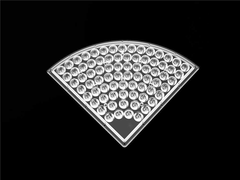 เลนส์แสง LED 76 In 1 สำหรับเลนส์ High Bay Light 90 องศามุมของลำแสง