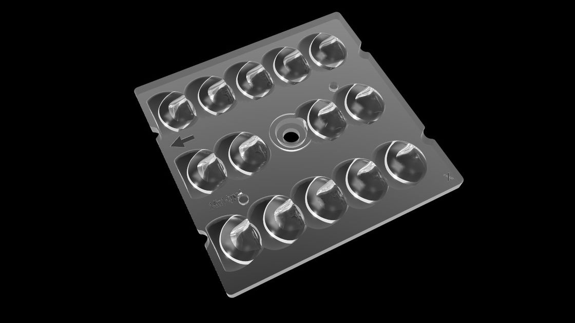 PHILIPS SMD3030 Square LED Lens 14 In 1, Eyes Protecting SMD LED Lens สำหรับไฟถนน LED
