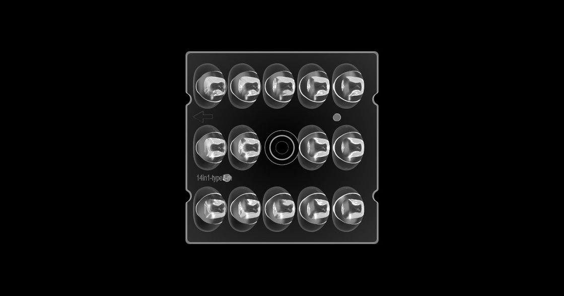 TYPE 3 Street Light Square LED Lens, เลนส์กระจายแสงอิสระสำหรับหลอดไฟ LED