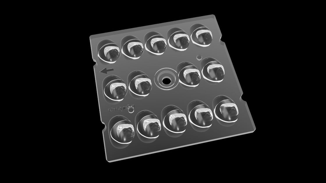 TYPE 3 Street Light Square LED Lens, เลนส์กระจายแสงอิสระสำหรับหลอดไฟ LED